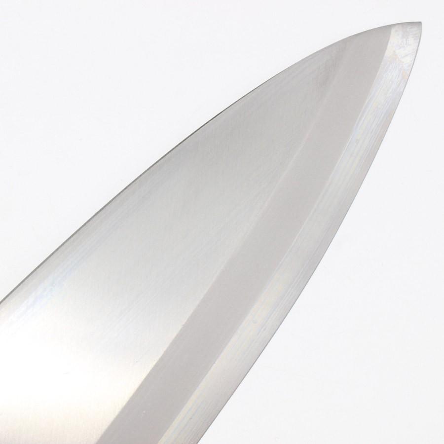 ボーナスストア+5％【新品】堺孝行 モリブデン鋼 七寸 PC黒柄 出刃包丁 刃渡り210mm 和包丁 |  | 04