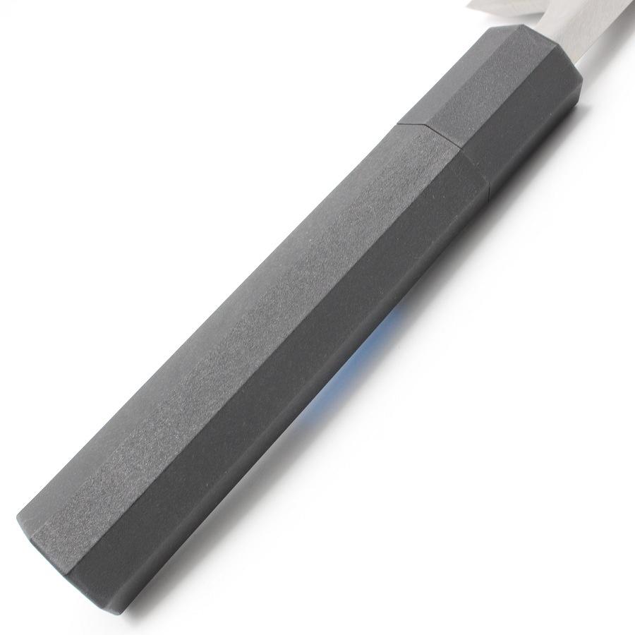【ボーナスストア+5％】【新品】堺孝行 モリブデン鋼 七寸 PC黒柄 出刃包丁 刃渡り210mm 和包丁 |  | 06