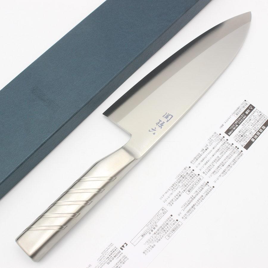 ボーナスストア+5％【新品】関孫六 オールステンレス 出刃包丁 七寸 刃渡り210mm 左利き用 貝印 | 