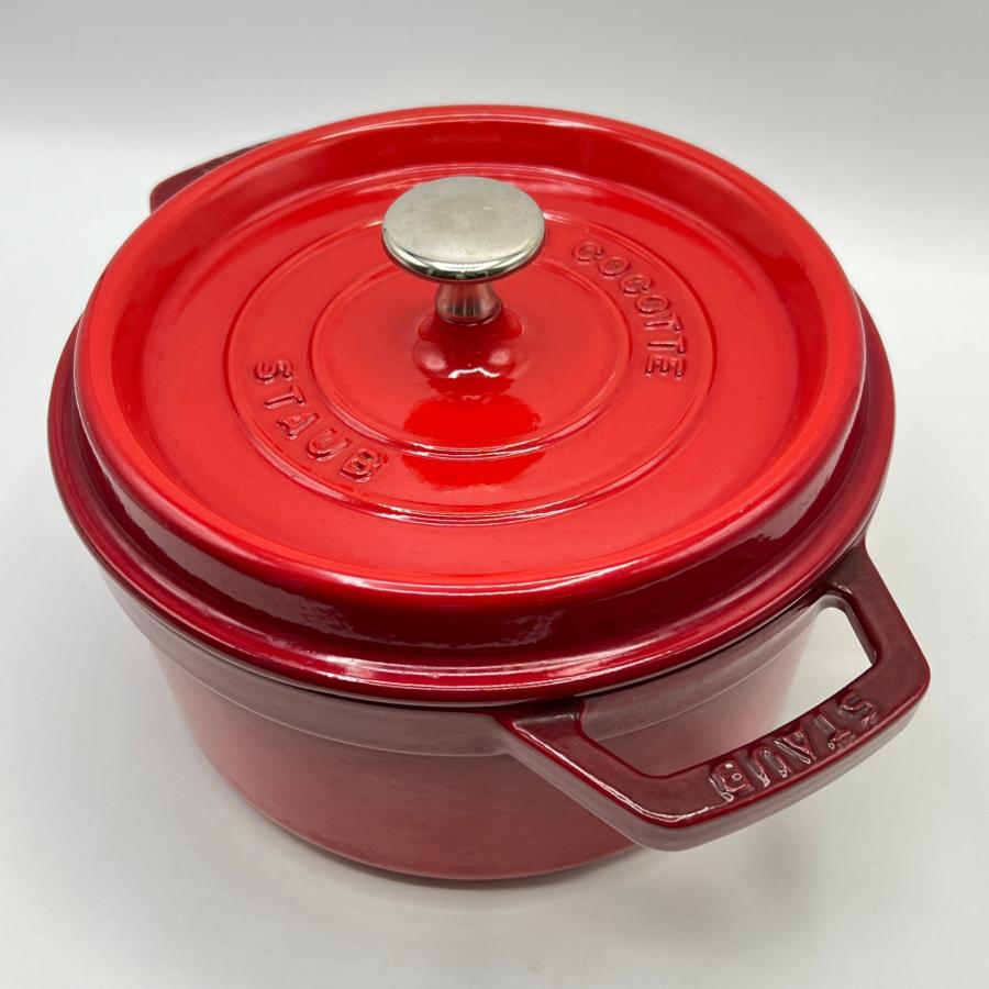新品】STAUB 鍋 20cm チェリー（レッド） 【公式通販】