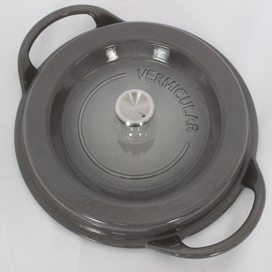 【ボーナスストア+5％】バーミキュラ オーブンポットラウンド 22cm GRY22R パールグレー マグネットリベット付き 無水 ホーロー 両手鍋 本体 |  | 06