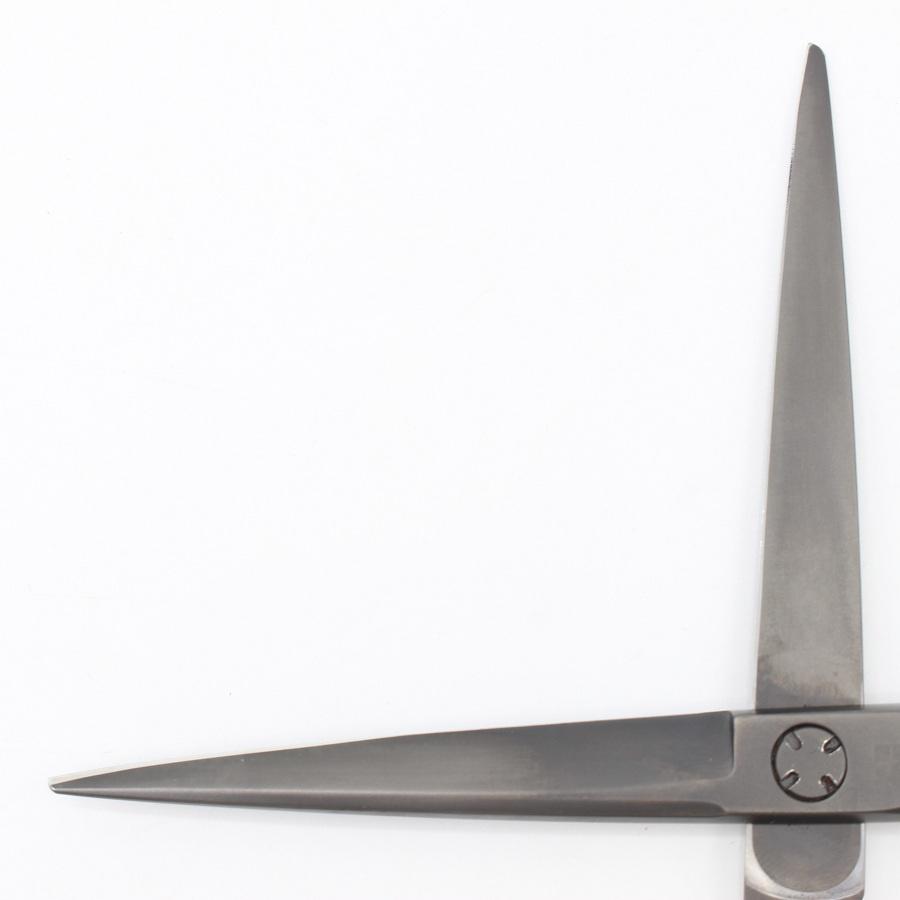 ボーナスストア+5％【美品】オオカワプロシザーズ SG60-A DLCコーティング マットブラック カットシザー 6インチ 片剣刃 メガネハンドル |  | 02