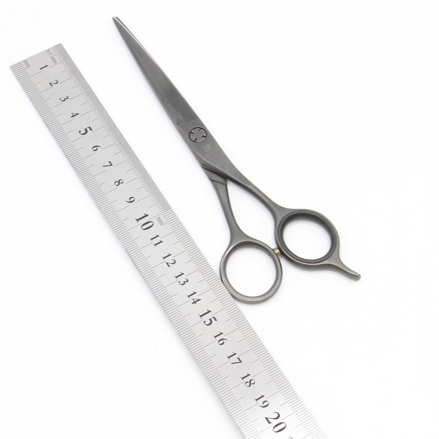 ボーナスストア+5％【美品】オオカワプロシザーズ SG60-A DLCコーティング マットブラック カットシザー 6インチ 片剣刃 メガネハンドル |  | 08