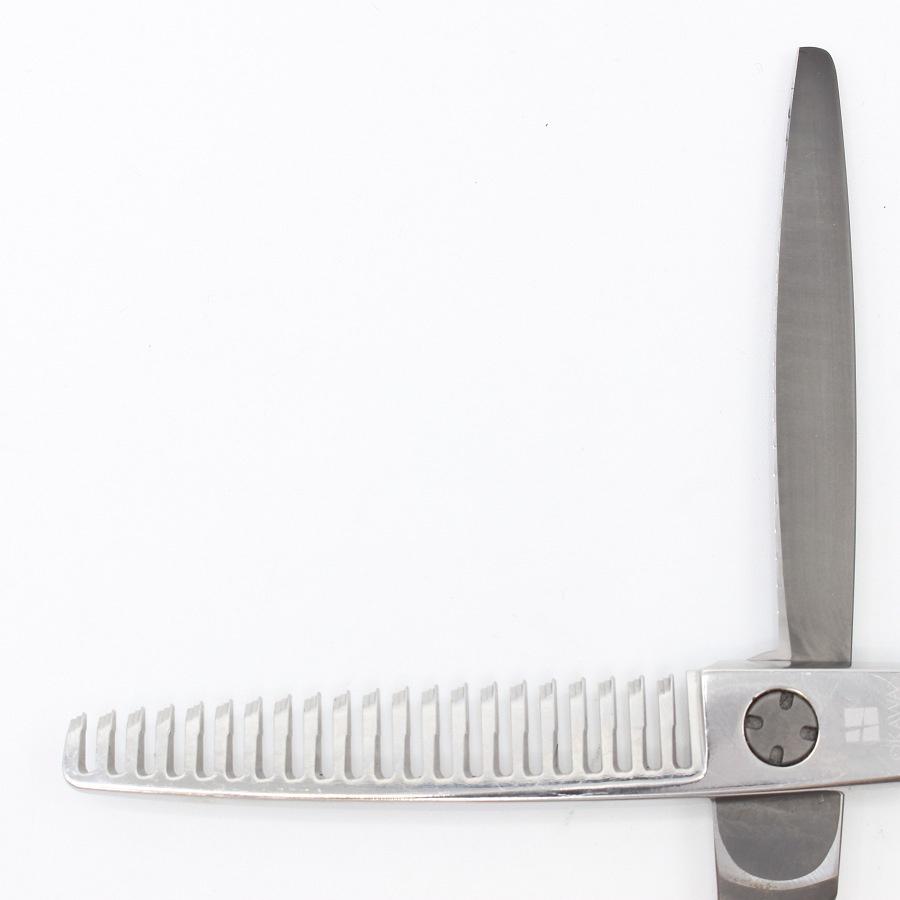 ボーナスストア+5％【美品】オオカワプロシザーズ SG212 セニング 5.8インチ メガネハンドル 21目2段エンジェルポケット 約20%〜25% |  | 02