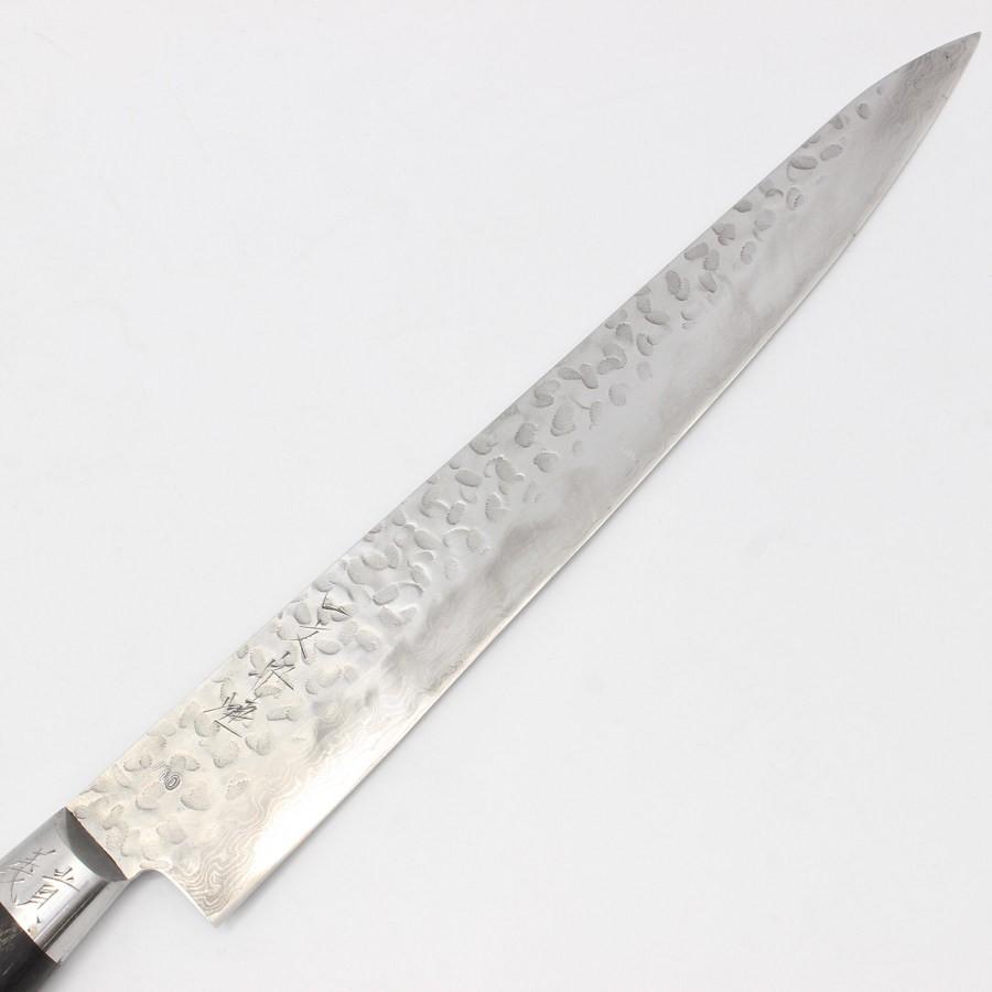 【ボーナスストア+5％】堺一文字 漣 槌目ダマスカス 牛刀 七寸 鍔付柄 刃渡り約240mm 洋包丁 |  | 02