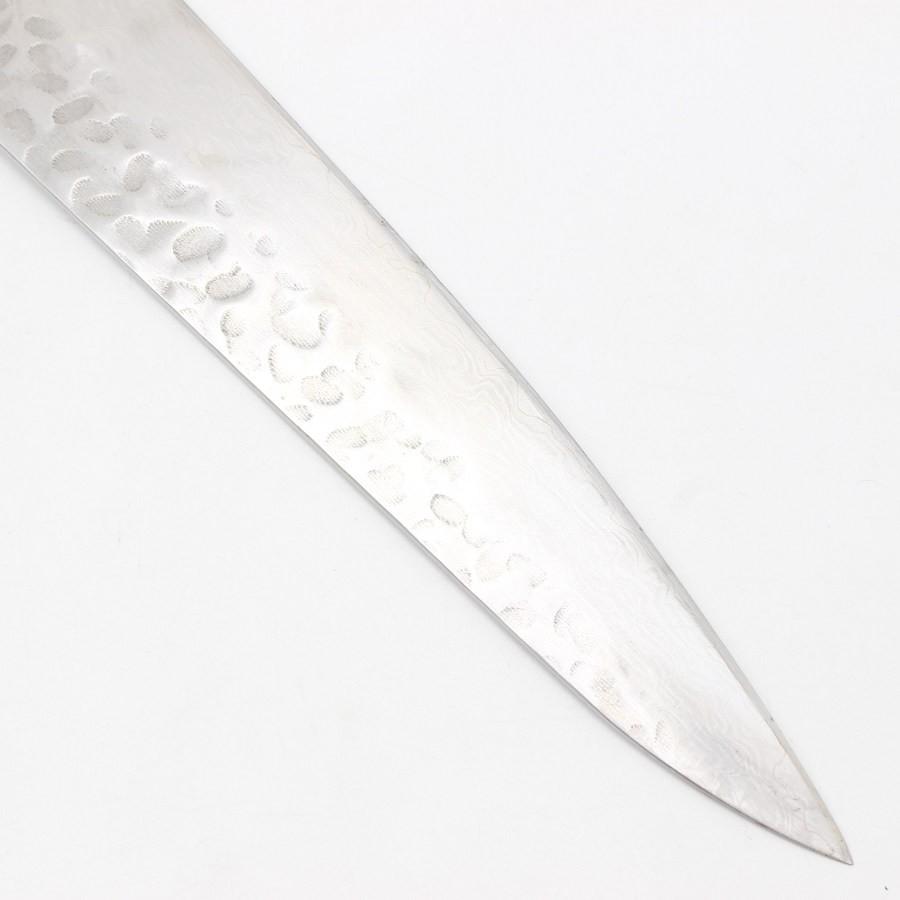 【ボーナスストア+5％】堺一文字 漣 槌目ダマスカス 牛刀 七寸 鍔付柄 刃渡り約240mm 洋包丁 |  | 08