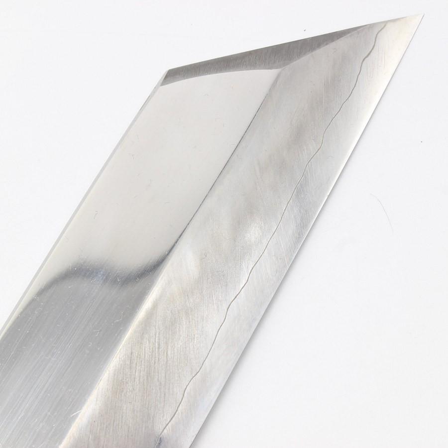 ボーナスストア+5％【美品】堺一文字光秀 煌 むきもの包丁 六寸 八角黒檀柄 鏡面 刃渡り180mm 和包丁 |  | 03