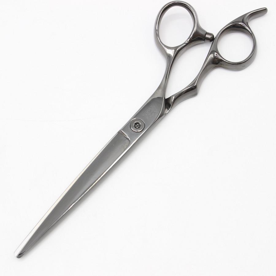 ボーナスストア+5％【美品】オオカワプロシザーズ SG65-X DLCコーティング メタルブラック カットシザー 6.5インチ ハマグリ刃 3Dハンドル |  | 01