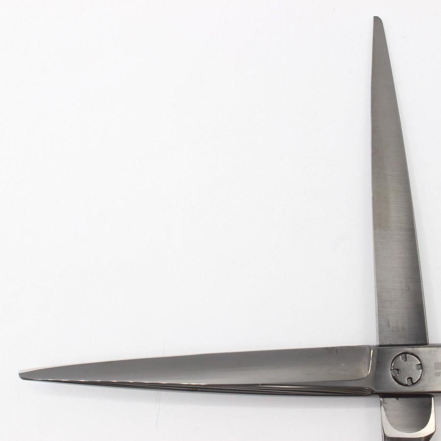 ボーナスストア+5％【美品】オオカワプロシザーズ SG65-X DLCコーティング メタルブラック カットシザー 6.5インチ ハマグリ刃 3Dハンドル |  | 02