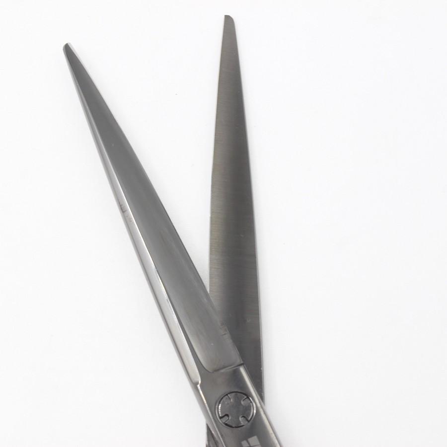 ボーナスストア+5％【美品】オオカワプロシザーズ SG65-X DLCコーティング メタルブラック カットシザー 6.5インチ ハマグリ刃 3Dハンドル |  | 03