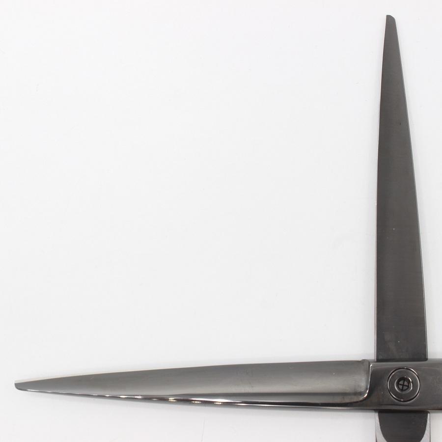 ボーナスストア+5％【美品】オオカワプロシザーズ SG65-X DLCコーティング メタルブラック カットシザー 6.5インチ ハマグリ刃 3Dハンドル |  | 04