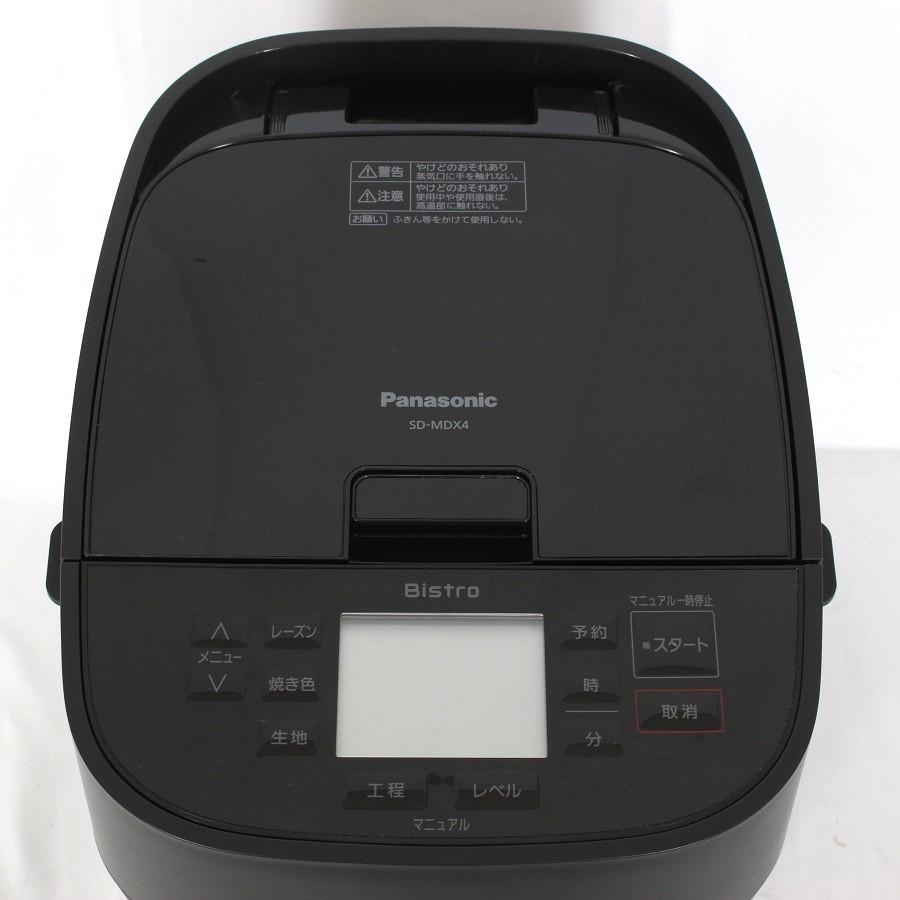 【ボーナスストア+5％】パナソニック ビストロ SD-MDX4-K ホームベーカリー おうち乃が美対応モデル 1斤タイプ ブラック Panasonic 本体 |  | 01