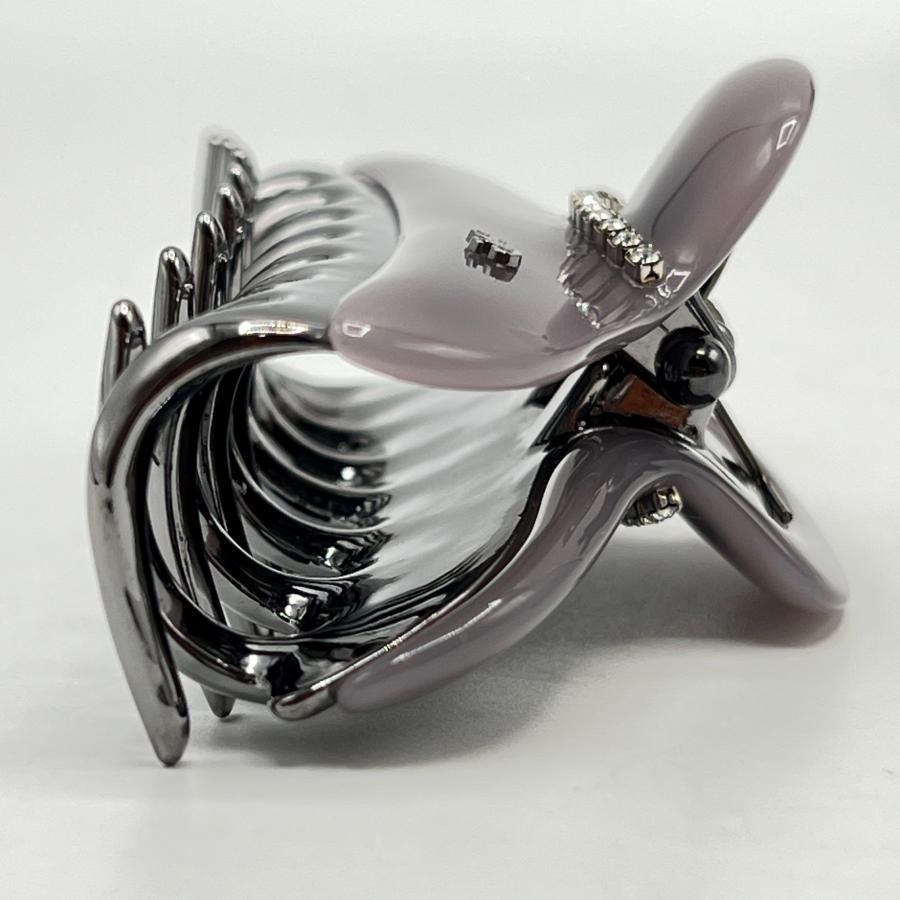 ボーナスストア+5％【美品】acca ニューコラーナ クリップ Lサイズ ダークグレー ヘアアレンジ ヘアアクセサリー アッカ |  | 06