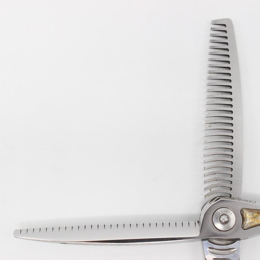 ボーナスストア+5％【美品】刃物屋トギノン NEO Queen R28 セニング 5.8インチ メガネハンドル 28目 約20% ネオクイーン トギノン シザー |  | 04