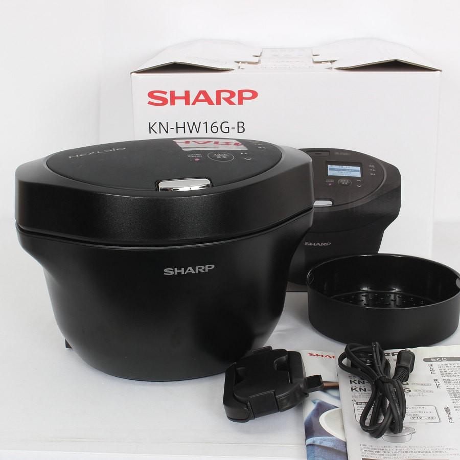 シャープ ヘルシオ 電気調理鍋 ブラック KN-HW16G-B ボーナスストア+5％】シャープ ヘルシオ ホットクック KN-HW16G-B 水