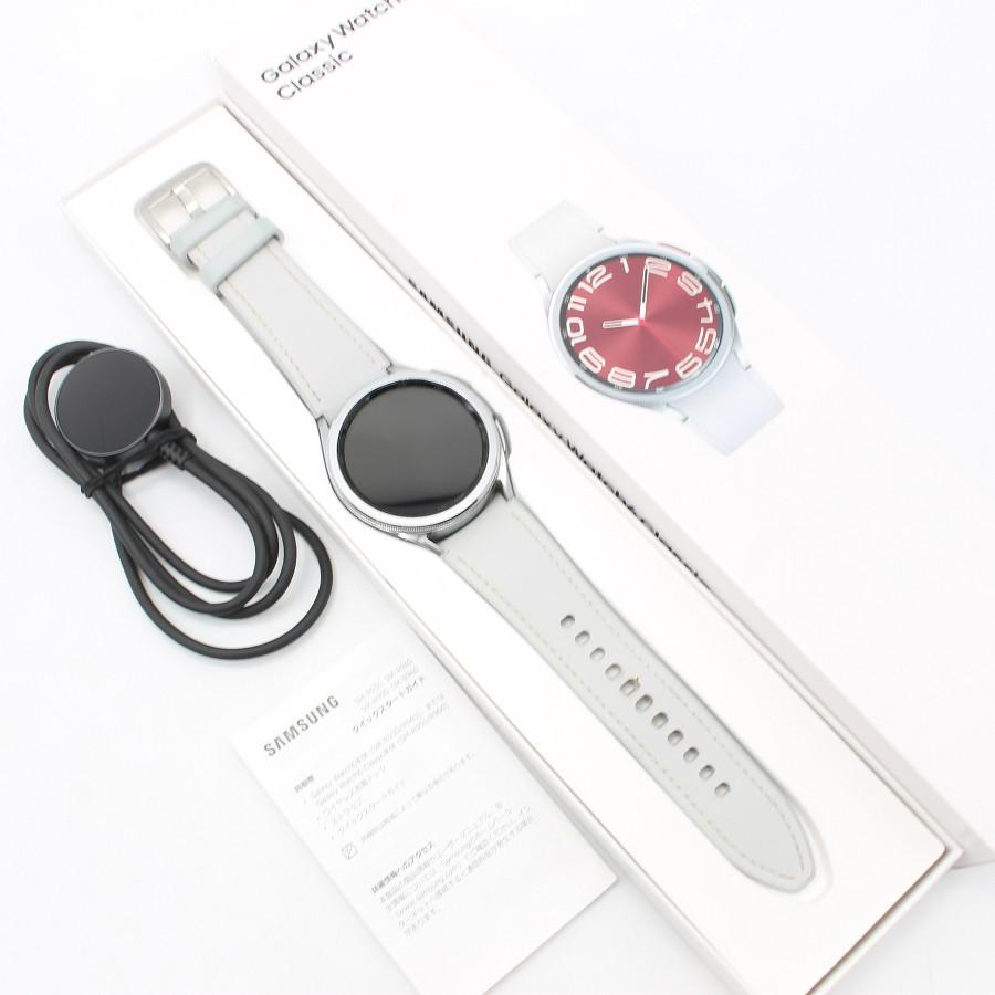 【ボーナスストア+5％】SAMSUNG Galaxy Watch6 Classic 43mm SM-R950NZSAXJP シルバー ギャラクシーウォッチ スマートウォッチ 本体 | 