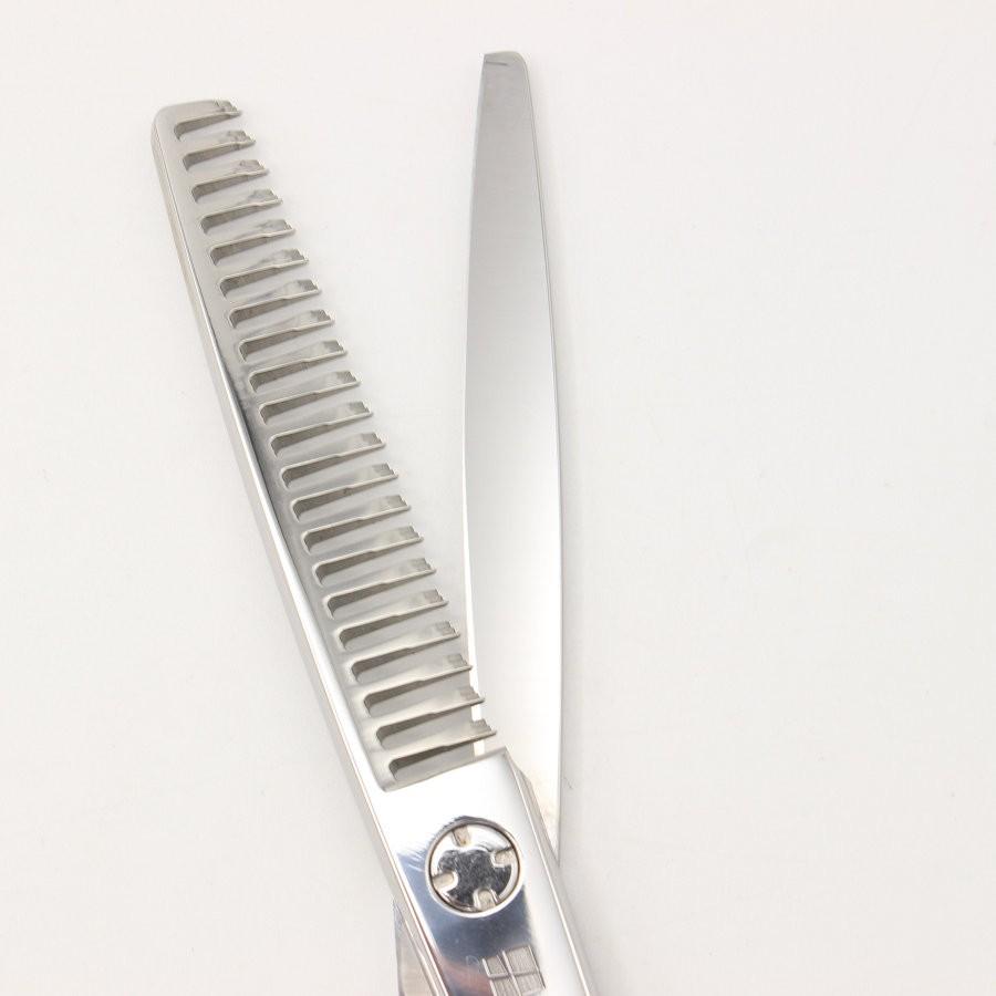 ボーナスストア+5％【美品】オオカワプロシザーズ SG212 セニング 5.8インチ メガネハンドル 21目2段エンジェルポケット 約20%〜25% |  | 03