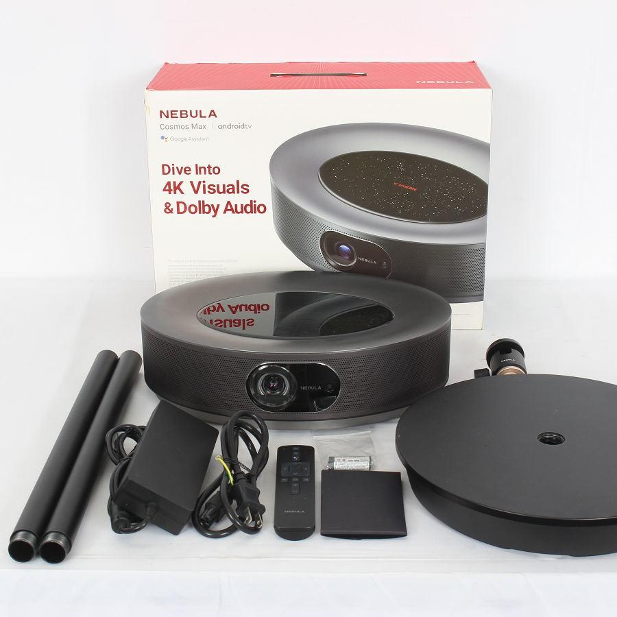 Anker Nebula Cosmos Max D2150512 ブラック TV搭載 スピーカー内蔵 4Kスマートプロジェクター アンカー 本体 ボーナスストア+5％】Anker Nebula Cosmos Max D2150512