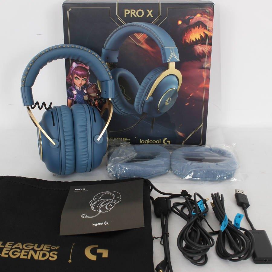 ボーナスストア+5％【美品】Logicool G PRO X League of Legends Edition G-PHS-003LOL2 ネイビー ゲーミングヘッドセット リーグ・オブ・レジェンド | 