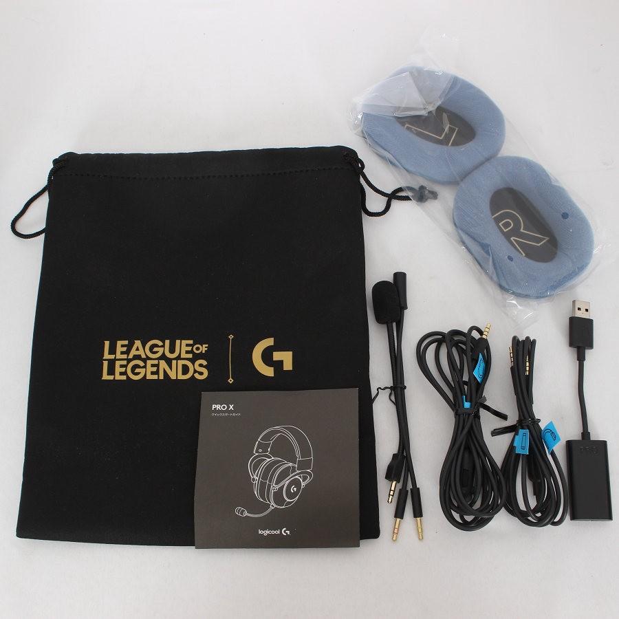 ボーナスストア+5％【美品】Logicool G PRO X League of Legends Edition G-PHS-003LOL2 ネイビー ゲーミングヘッドセット リーグ・オブ・レジェンド |  | 07