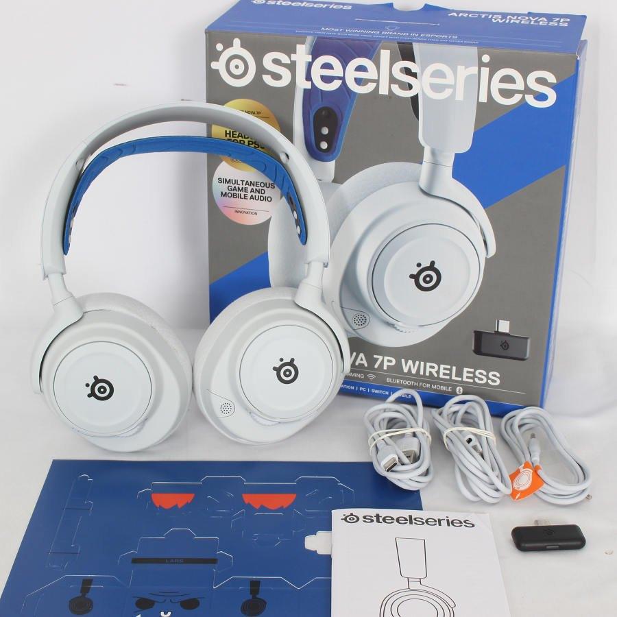 【ボーナスストア+5％】steelseries Arctis Nova 7P Wireless ホワイト ワイヤレスゲーミングヘッドセット スティールシリーズ ヘッドホン 本体 | 