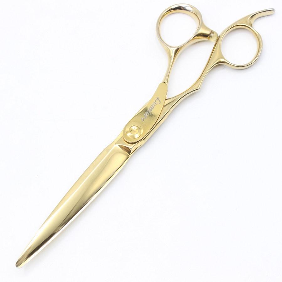 ボーナスストア+5％【美品】はさみのルミエール HyPER III L19C63 ゴールドコーティング カットシザー 6.3インチ 柳刃 3Dハンドル レフティ 左利き |  | 01