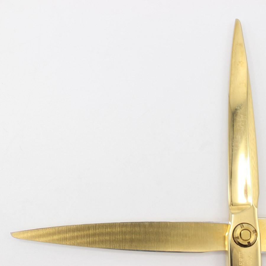 ボーナスストア+5％【美品】はさみのルミエール HyPER III L19C63 ゴールドコーティング カットシザー 6.3インチ 柳刃 3Dハンドル レフティ 左利き |  | 02