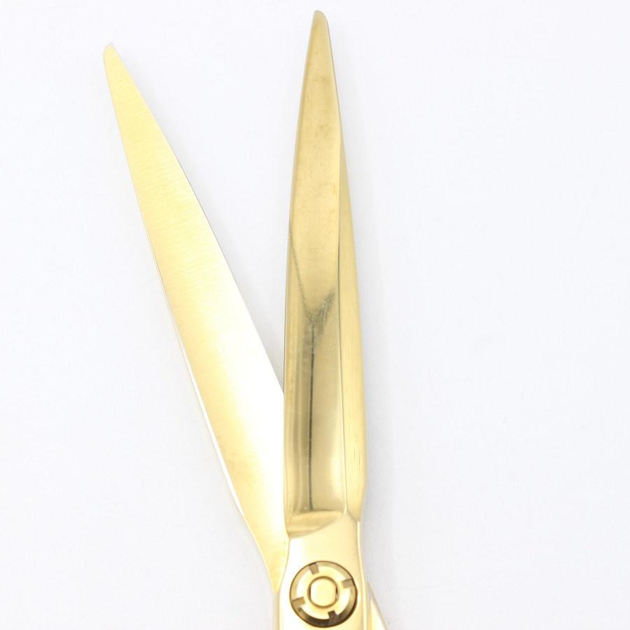 ボーナスストア+5％【美品】はさみのルミエール HyPER III L19C63 ゴールドコーティング カットシザー 6.3インチ 柳刃 3Dハンドル レフティ 左利き |  | 03