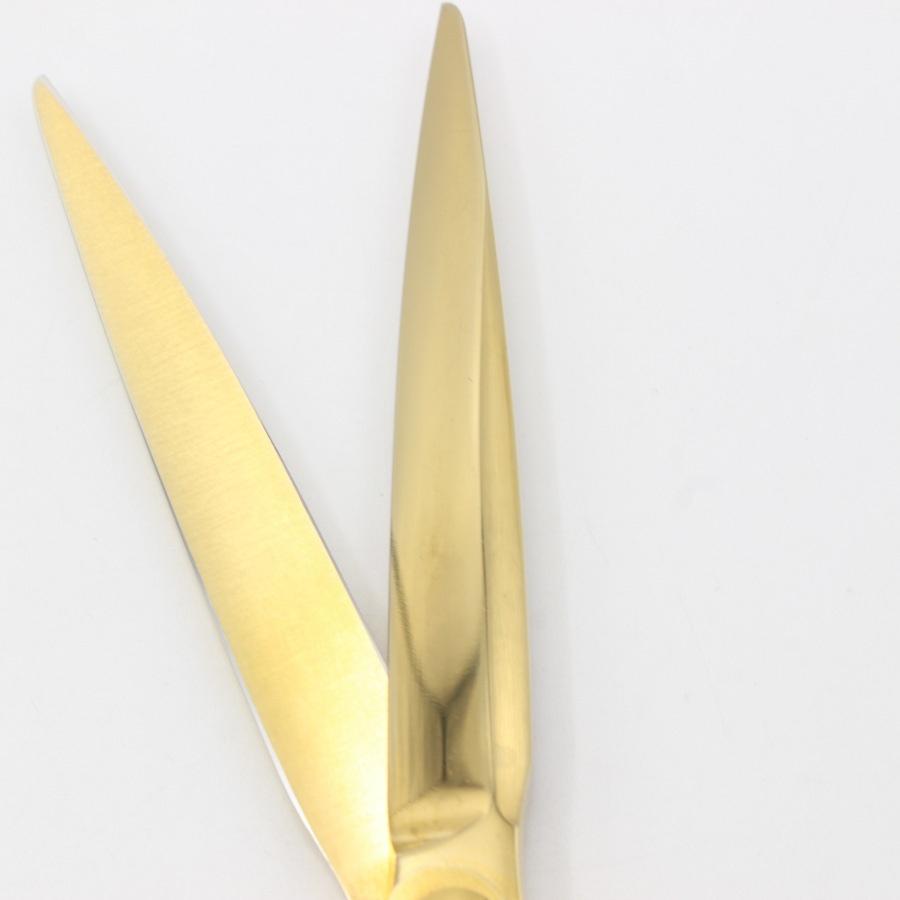 ボーナスストア+5％【美品】はさみのルミエール HyPER III L19C63 ゴールドコーティング カットシザー 6.3インチ 柳刃 3Dハンドル レフティ 左利き |  | 05