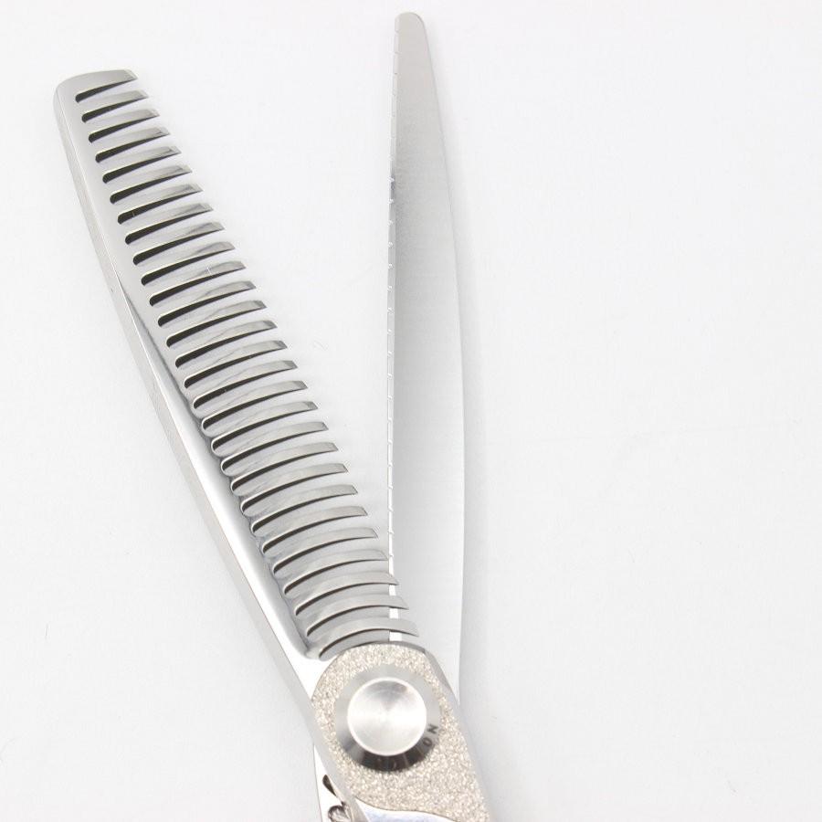 ボーナスストア+5％【美品】刃物屋トギノン Queen スター Type-R 5.8 セニング 5.8インチ メガネハンドル 28目フラット/1本スリット 約18% シザー クイーン |  | 03