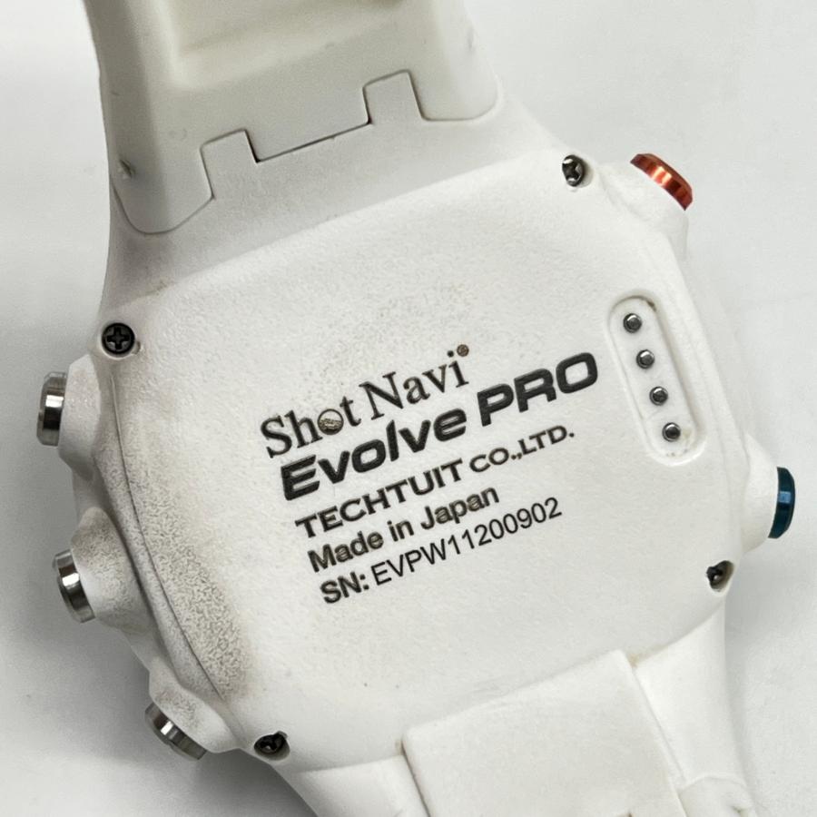 ボーナスストア+5％】ShotNavi Evolve PRO ホワイト 腕時計型GPSゴルフ