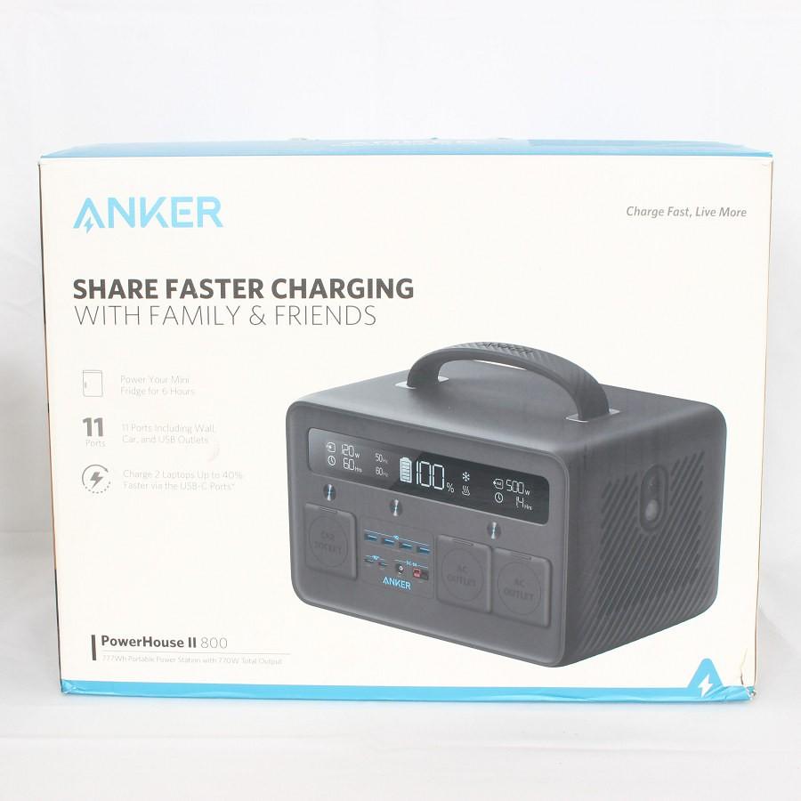 ボーナスストア+5％】Anker PowerHouse II 800 black A1750511 778Wh