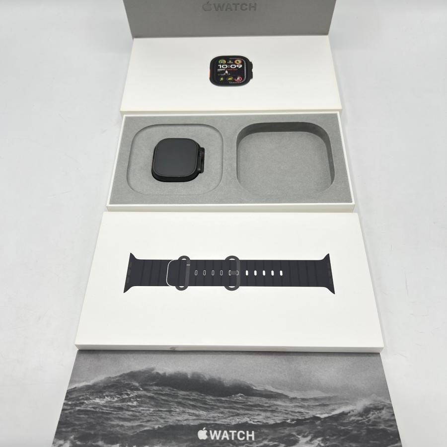 【ボーナスストア+5％】Apple Watch Ultra 2 GPS+Cellular 49mm MX4P3J/A ブラックチタニウム/ブラックオーシャンバンド アップルウォッチ 本体 | 