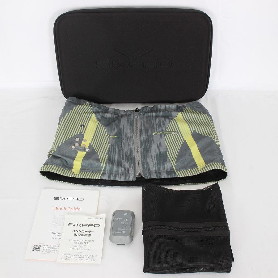 【美品/正規品】MTG SIXPAD Powersuit Core Belt SE-BS-14B-M GRAY ホームジム対応モデル Mサイズ シックスパッド パワースーツ コアベルト 本体 ボーナスストア+5％】MTG SIXPAD Powersuit Core Belt SE-BS-14B-M