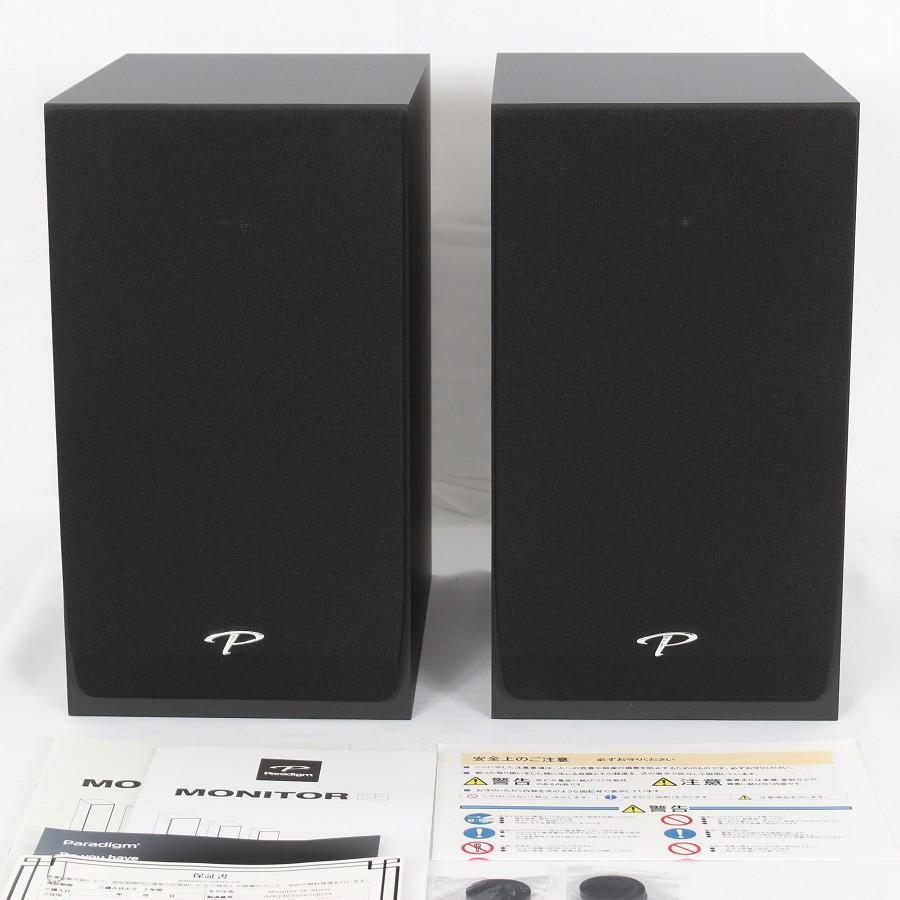 ボーナスストア+5％【美品】Paradigm MONITOR SE ATOM ペア マットブラック ブックシェルフラウドスピーカー 本体 | 