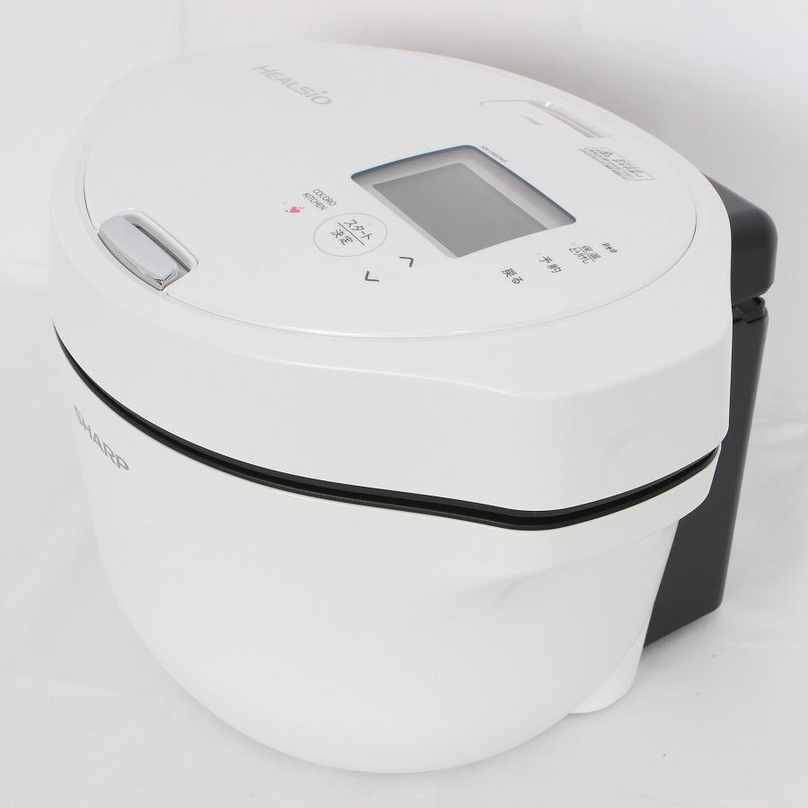 ボーナスストア+5％【美品】シャープ ヘルシオ ホットクック KN-HW24G-W メニュー集付き ホワイト系 水なし自動調理鍋 HEALSIO 2.4L 電気圧力鍋 本体 |  | 10