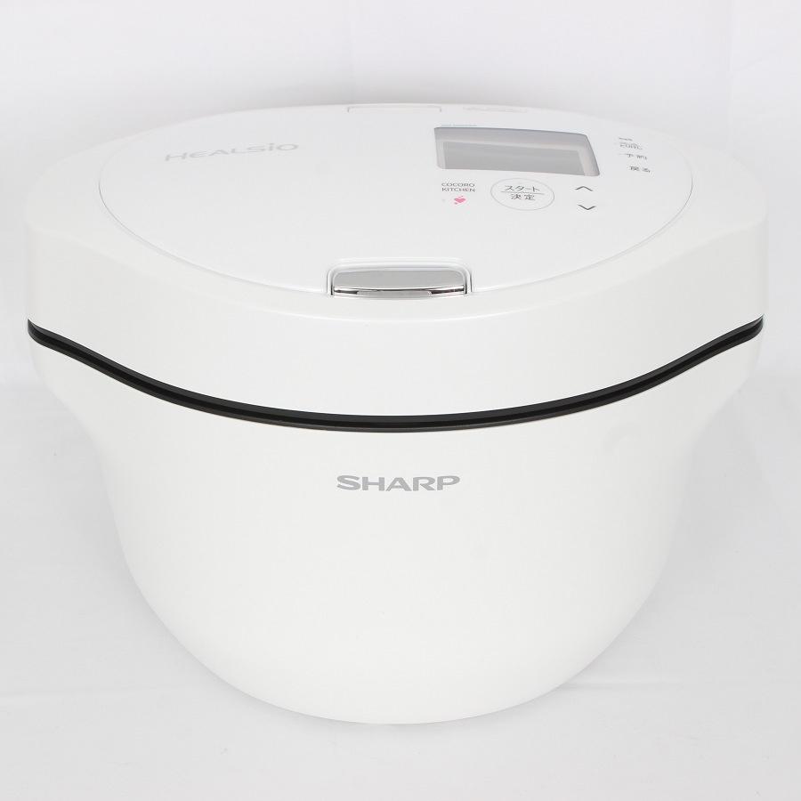 ボーナスストア+5％【美品】シャープ ヘルシオ ホットクック KN-HW24G-W メニュー集付き ホワイト系 水なし自動調理鍋 HEALSIO 2.4L 電気圧力鍋 本体 |  | 01
