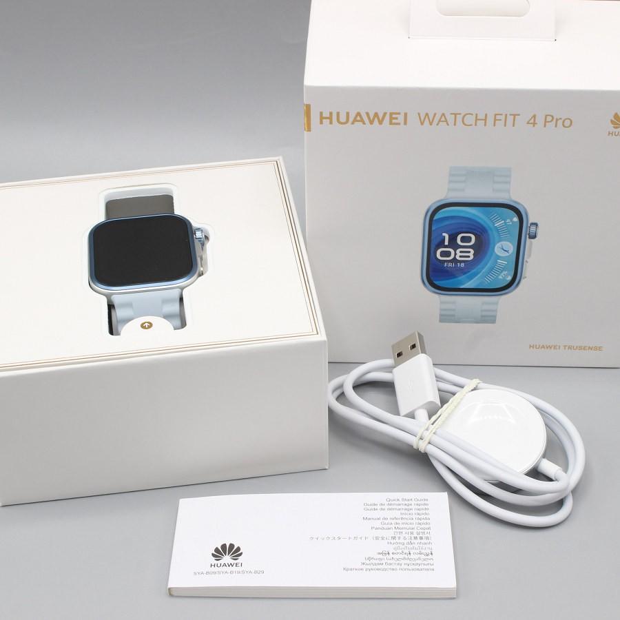 ボーナスストア+5％【美品】HUAWEI WATCH FIT 4 Pro SYA-B29 ブルー 