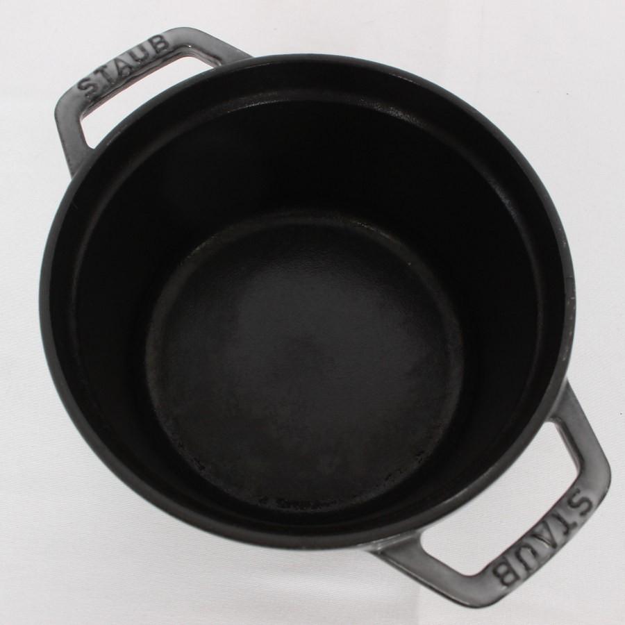 【ボーナスストア+5％】ストウブ ピコ・ココット ラウンド 14cm グレー 40509-475 ホーロー 両手鍋 STAUB 本体 |  | 02