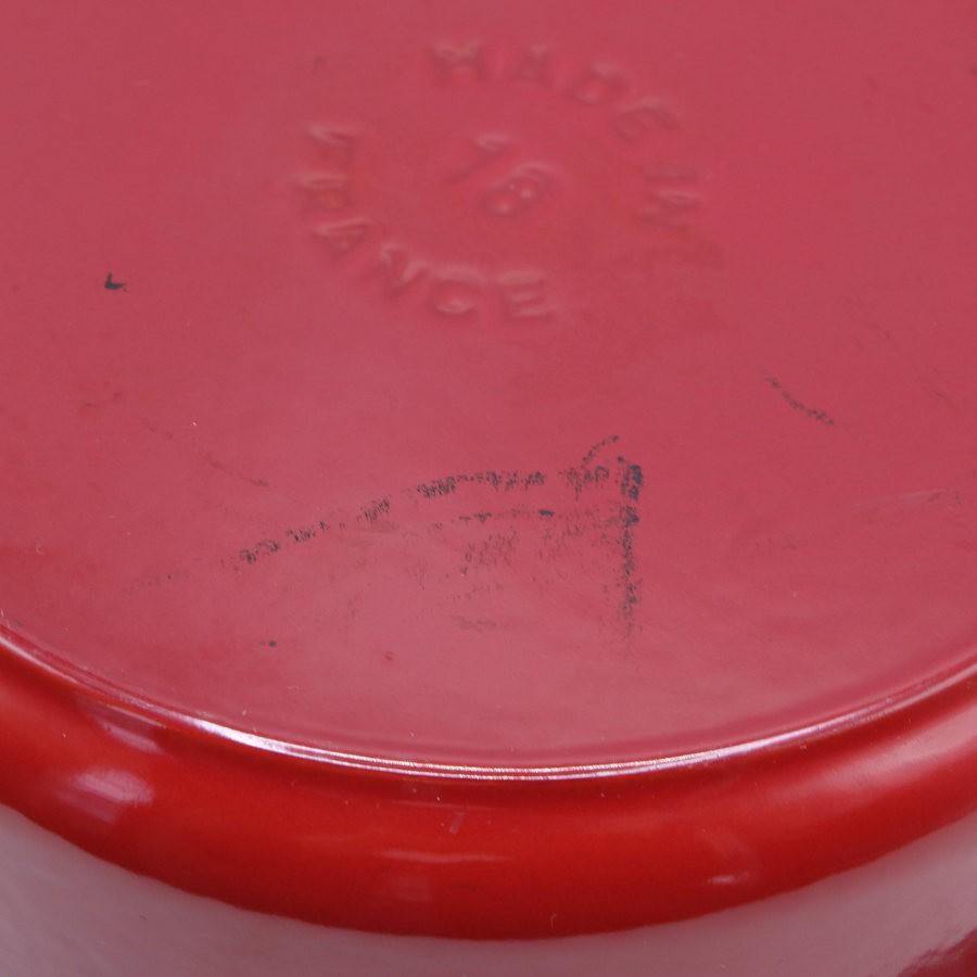 【ボーナスストア+5％】ストウブ ピコ・ココット ラウンド 18cm チェリーレッド ホーロー 両手鍋 STAUB 本体 |  | 04