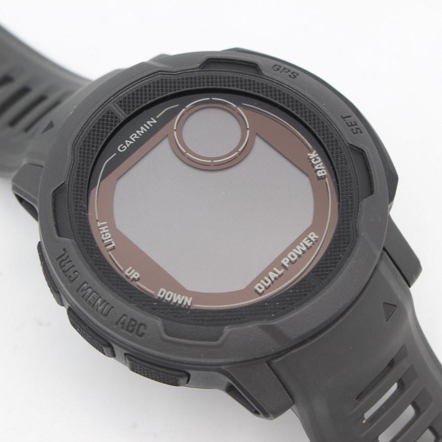 ボーナスストア+5％【美品】 GARMIN Instinct 2 Dual Power Graphite 010-02627-40 スマートウォッチ ガーミン インスティンクト 本体 |  | 02