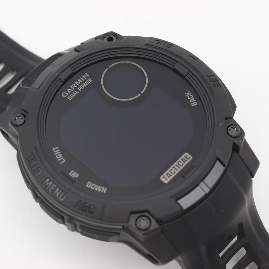 ボーナスストア+5％【美品】GARMIN Instinct 3 Dual Power Tactical 50mm 010-02935-80 ブラック スマートウォッチ インスティンクト |  | 02