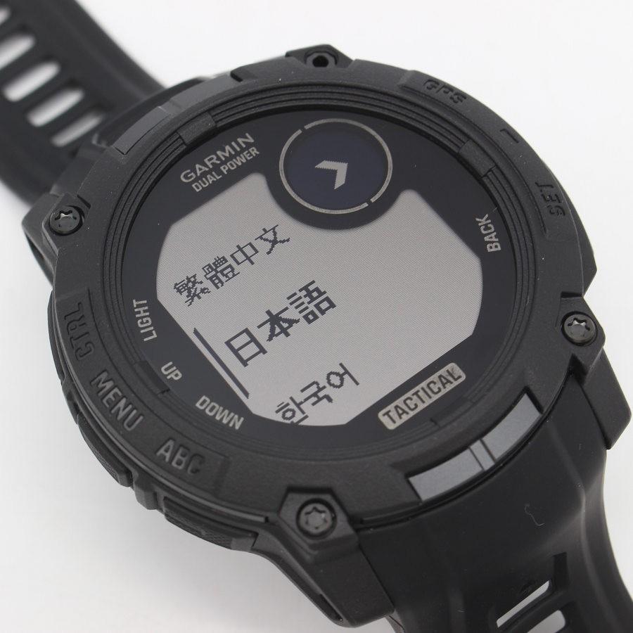 ボーナスストア+5％【美品】GARMIN Instinct 3 Dual Power Tactical 50mm 010-02935-80 ブラック スマートウォッチ インスティンクト |  | 03