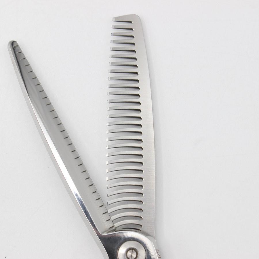 ボーナスストア+5％【美品】刃物屋トギノン NEO Queen R28 セニング 5.8インチ メガネハンドル 28目 約20% ネオクイーン トギノン シザー |  | 05