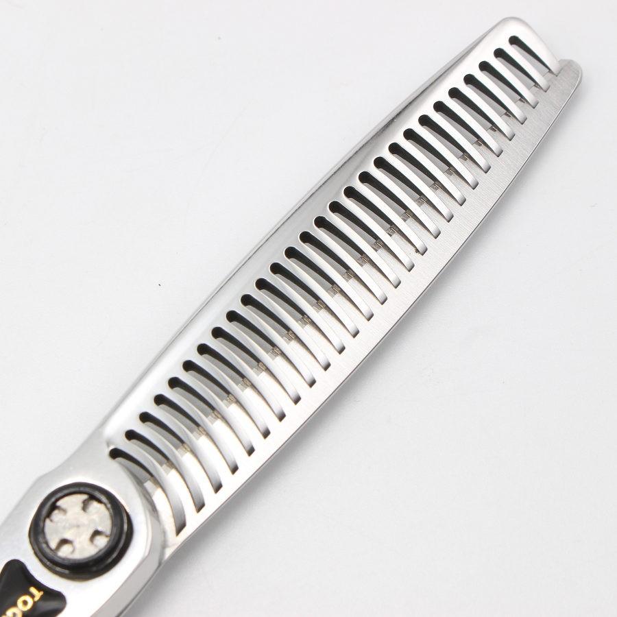 ボーナスストア+5％【美品】刃物屋トギノン NEO Queen R28 セニング 5.8インチ メガネハンドル 28目 約20% ネオクイーン トギノン シザー |  | 06