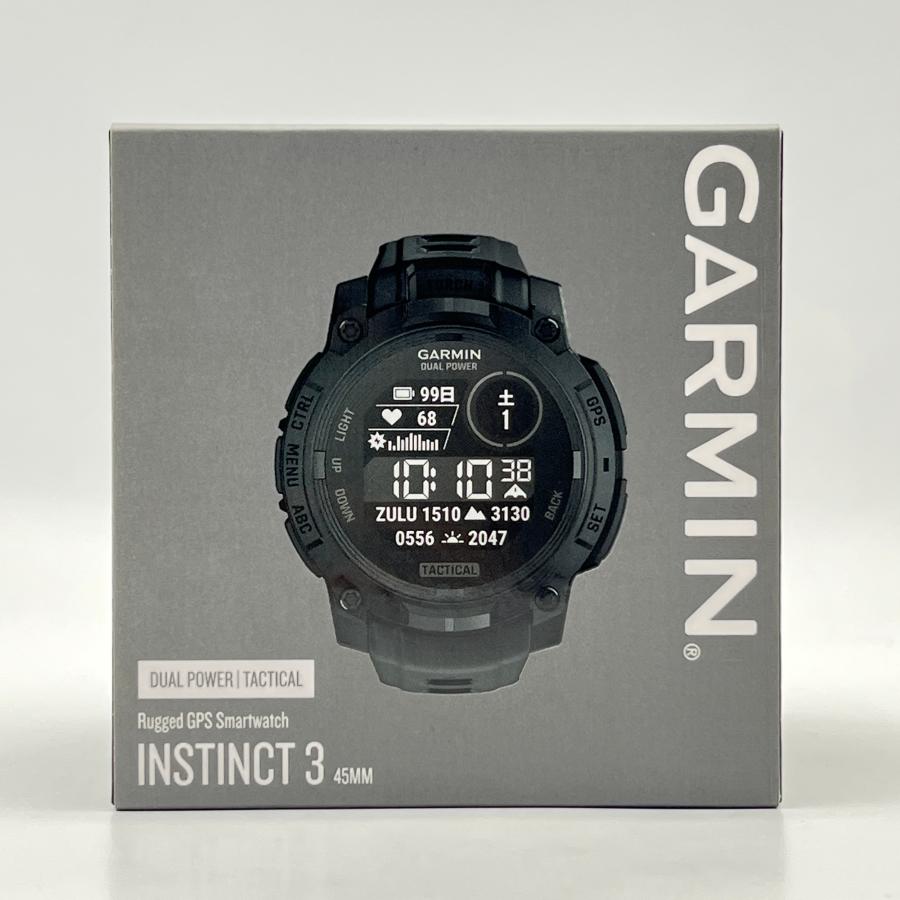 ボーナスストア+5％【美品】 GARMIN Instinct 3 Dual Power Tactical Edition 45mm 010-02934-80 ブラック スマートウォッチ ガーミン インスティンクト 本体 |  | 14