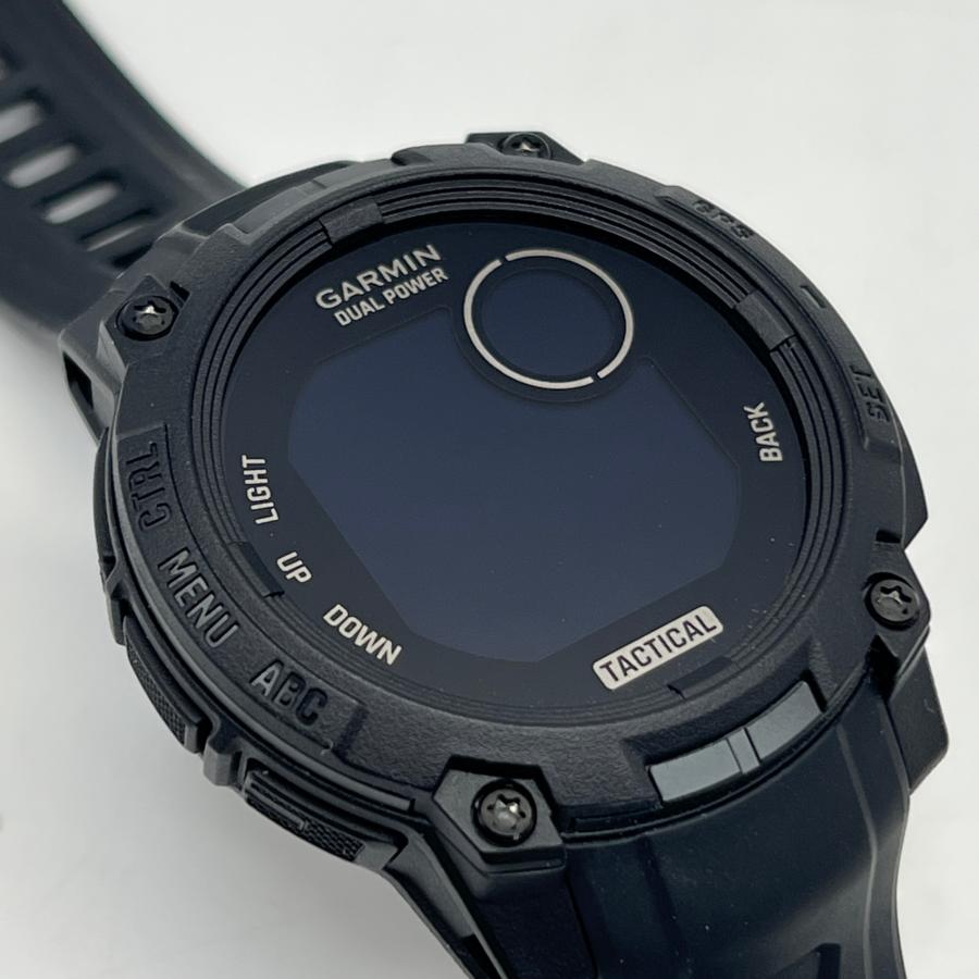 ボーナスストア+5％【美品】 GARMIN Instinct 3 Dual Power Tactical Edition 45mm 010-02934-80 ブラック スマートウォッチ ガーミン インスティンクト 本体 |  | 02
