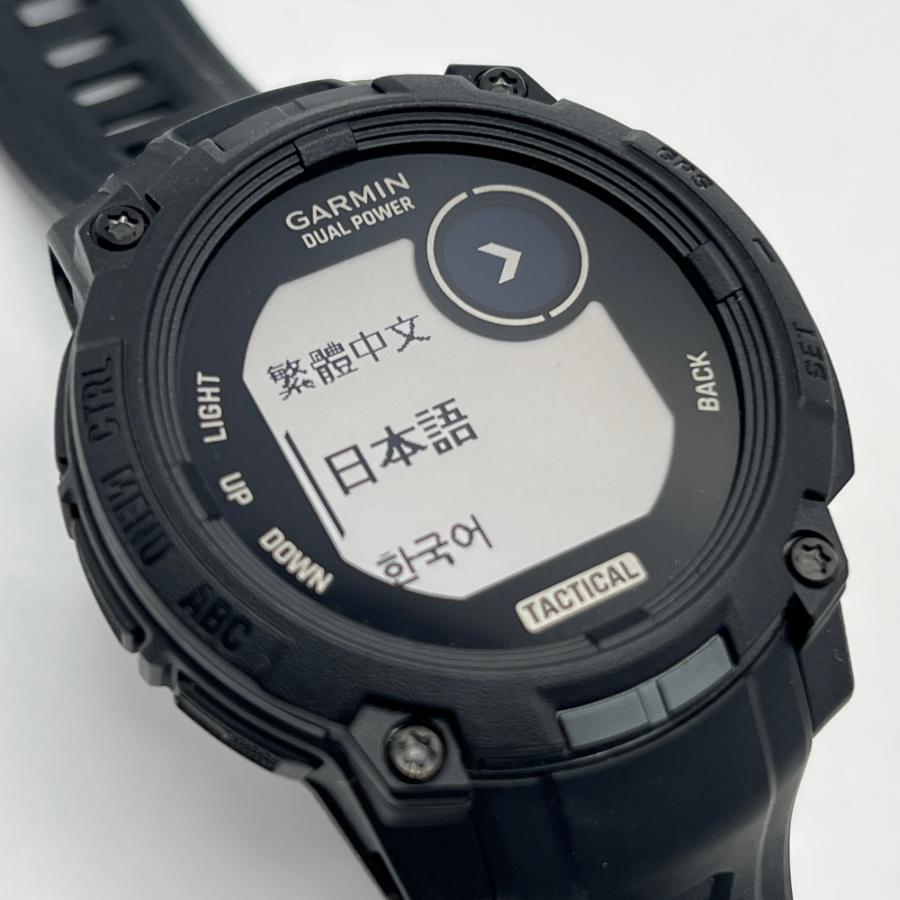 ボーナスストア+5％【美品】 GARMIN Instinct 3 Dual Power Tactical Edition 45mm 010-02934-80 ブラック スマートウォッチ ガーミン インスティンクト 本体 |  | 03