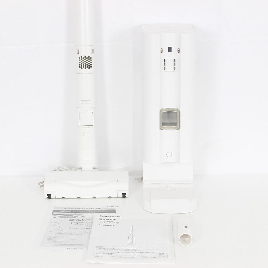 【ボーナスストア+5％】パナソニック MC-NS100K-W セパレート型コードレススティック掃除機 クリーンドック付き 紙パックレス式 1.5kg Panasonic 本体 | 