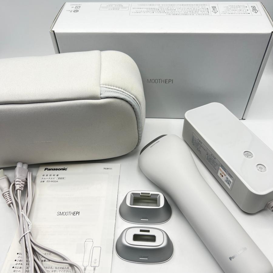 ボーナスストア+5％【美品】パナソニック 光エステ スムースエピ ES-WG0A-H グレー 脱毛器 光美容器 Panasonic 本体 | 